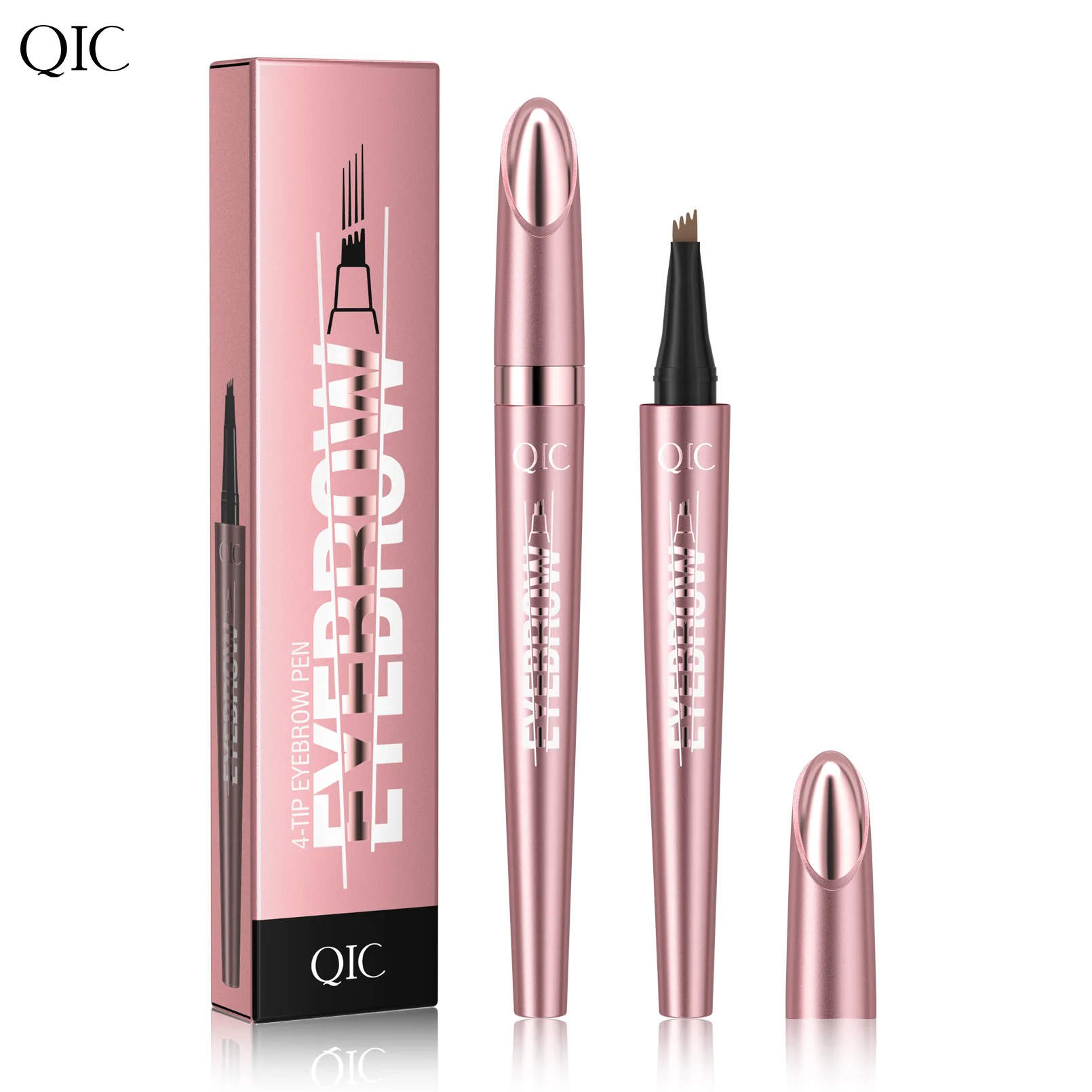 Eyebrow Pencil Waterproof Liquid Eyebrow Pen Makeup Long Lasting Brow Pen Brown Black Eye Tattoo Cosmetics 4
