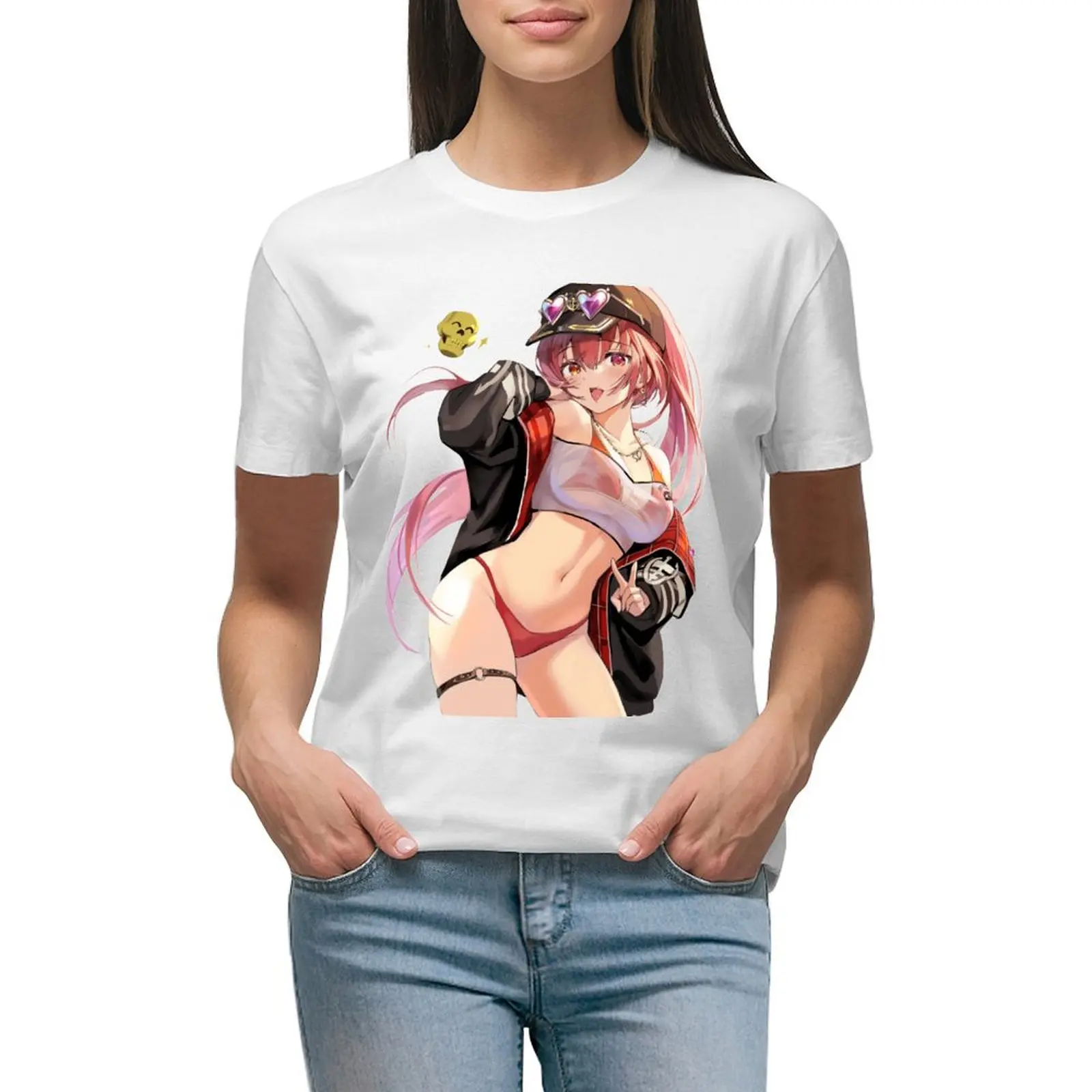 

Houshou Marine T-shirt Blouse Aesthetic clothing T-shirt Women
