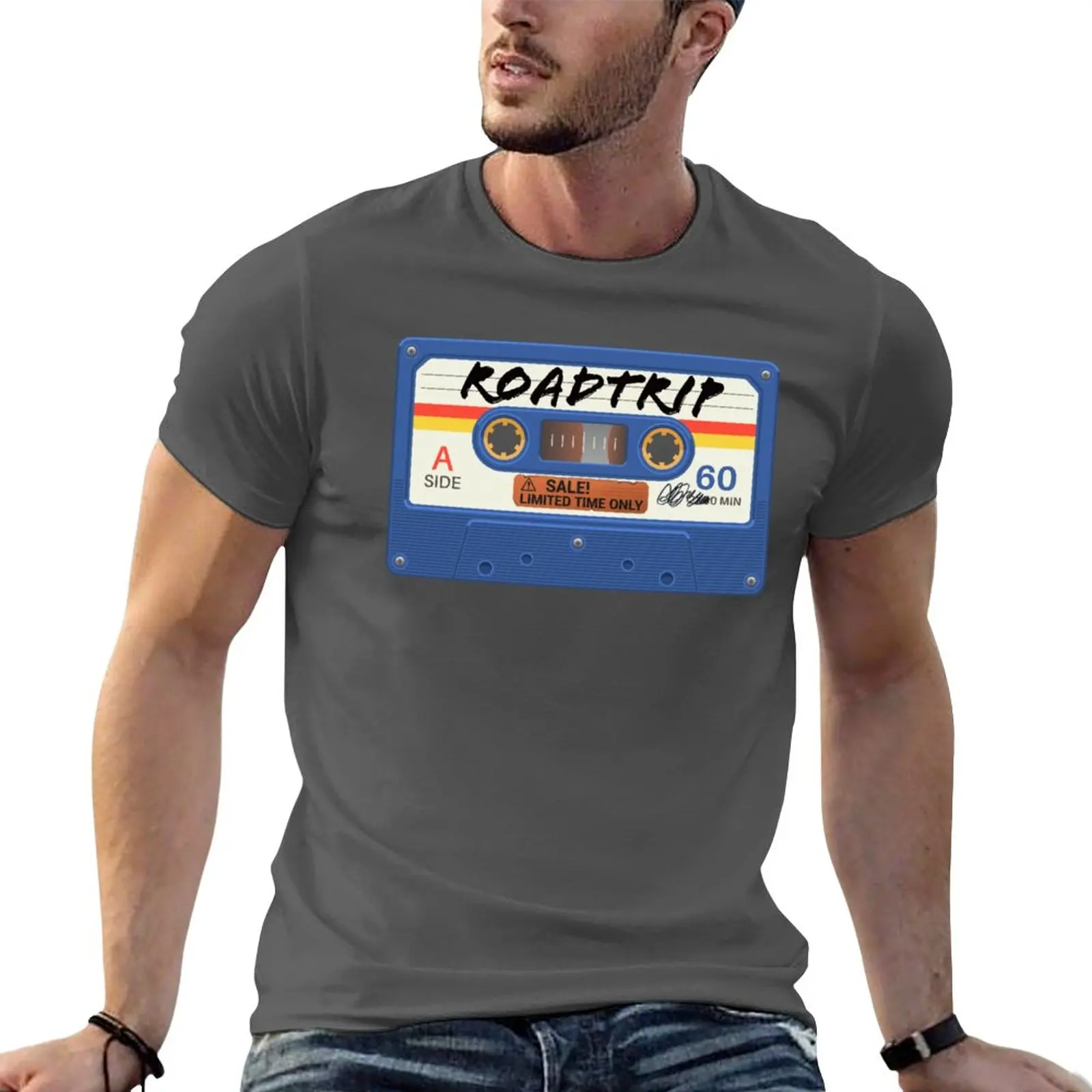 

New Roadtrip T-Shirt boys animal print shirt oversized t shirt tops black t-shirts for men