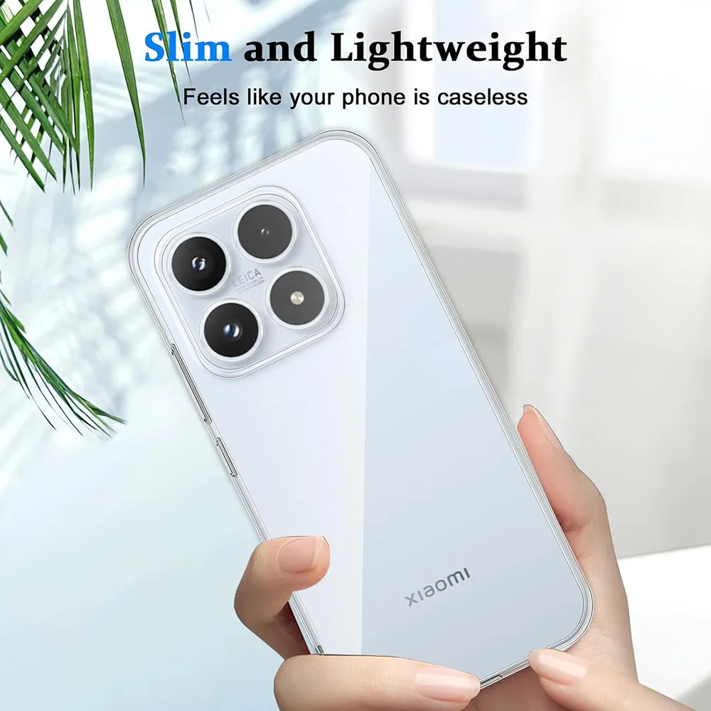 Ultra Thin Crystal Clear Silicone Phone Case Cover