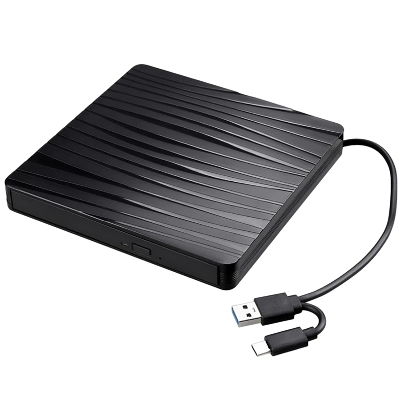 

USB External Burner Type-C+USB3.0 Dual-Interface Mobile Optical Drive BD/DVD/CD ROM Burner For Laptops And Desktops