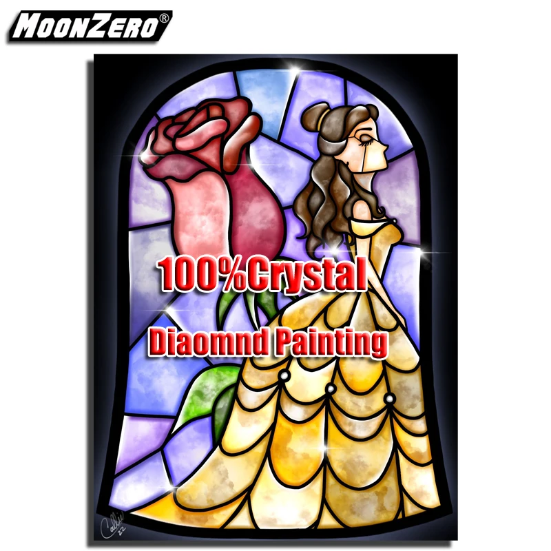 100% Crystal Diamond Painting Princess Picture Full Square Mosaic