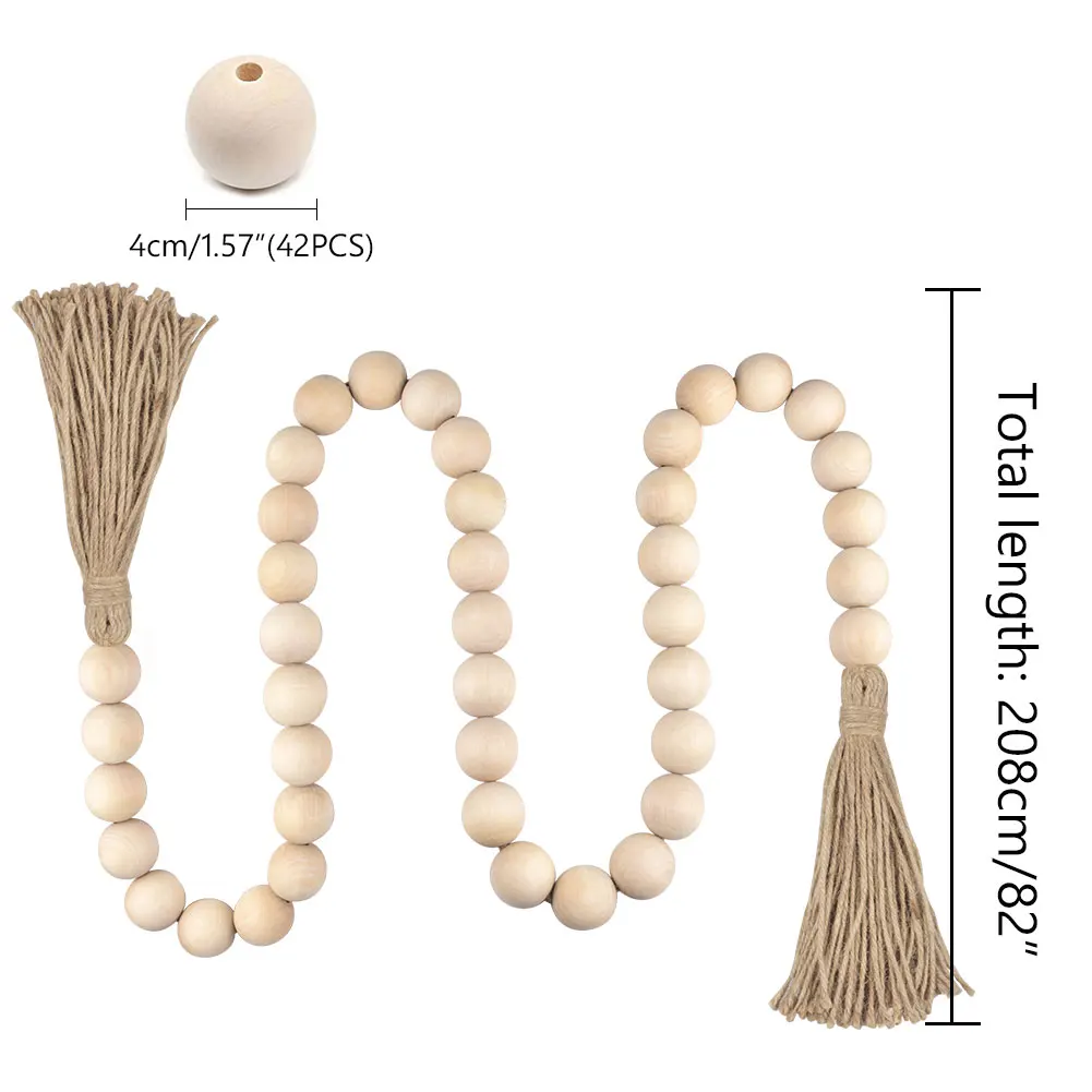 Harlow & Thistle : DIY Large Wooden Prayer Beads  Wood beads diy, Prayer  beads diy, Wood bead garland