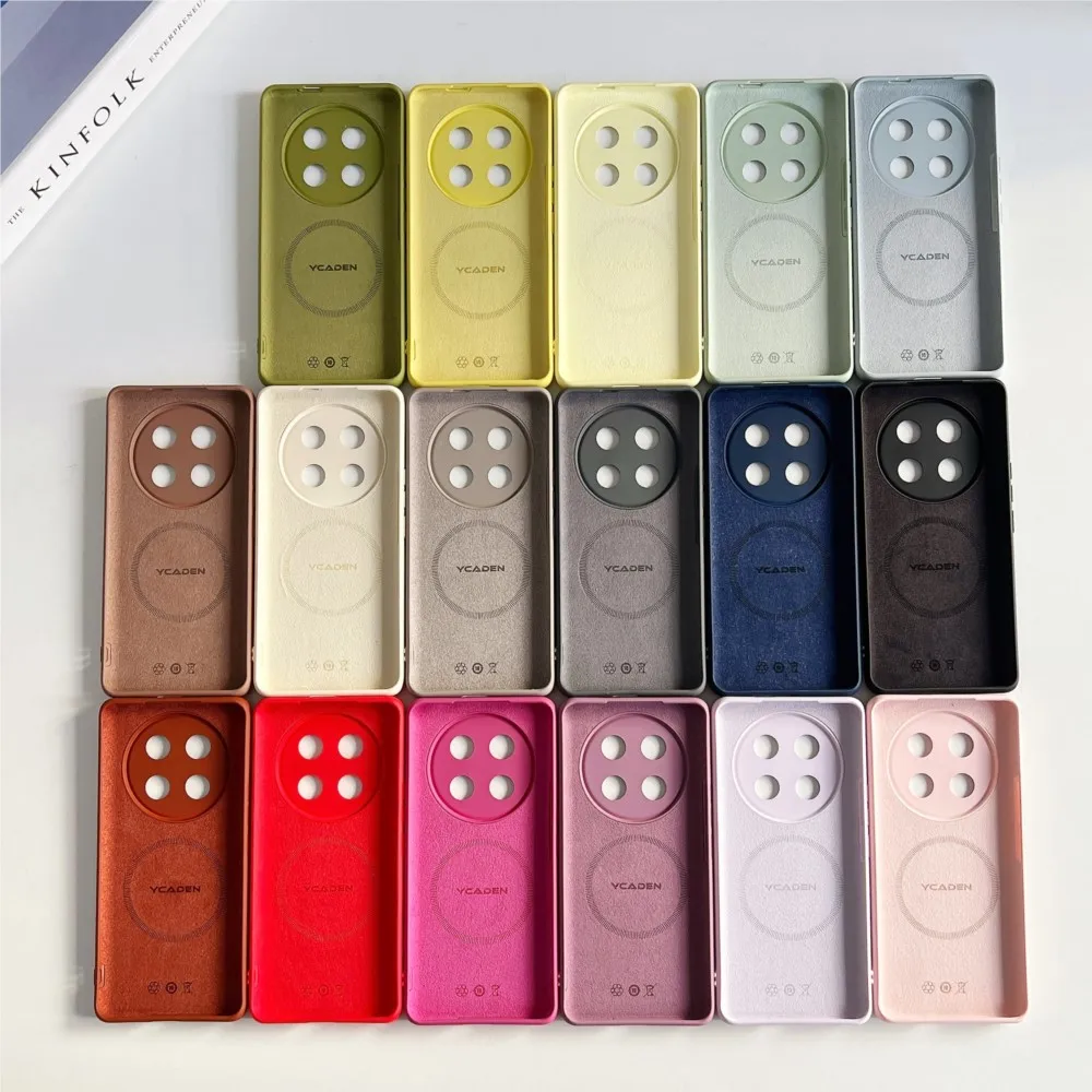 Candy Color Magnetic Liquid Silicone Case Cover