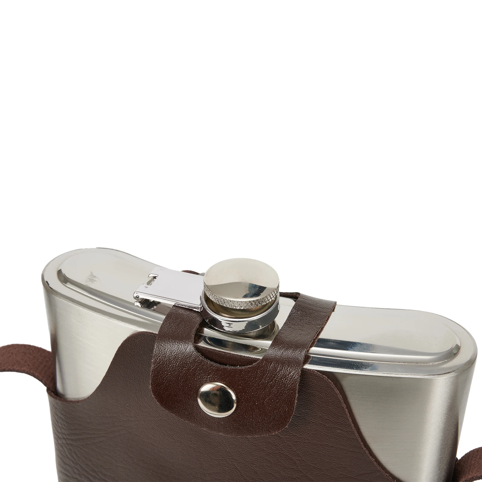 

Parts Flagon Hip Flask Useful Accessories Hot Sale Stainless Steel With Leather Cover Big Capacity High Quality