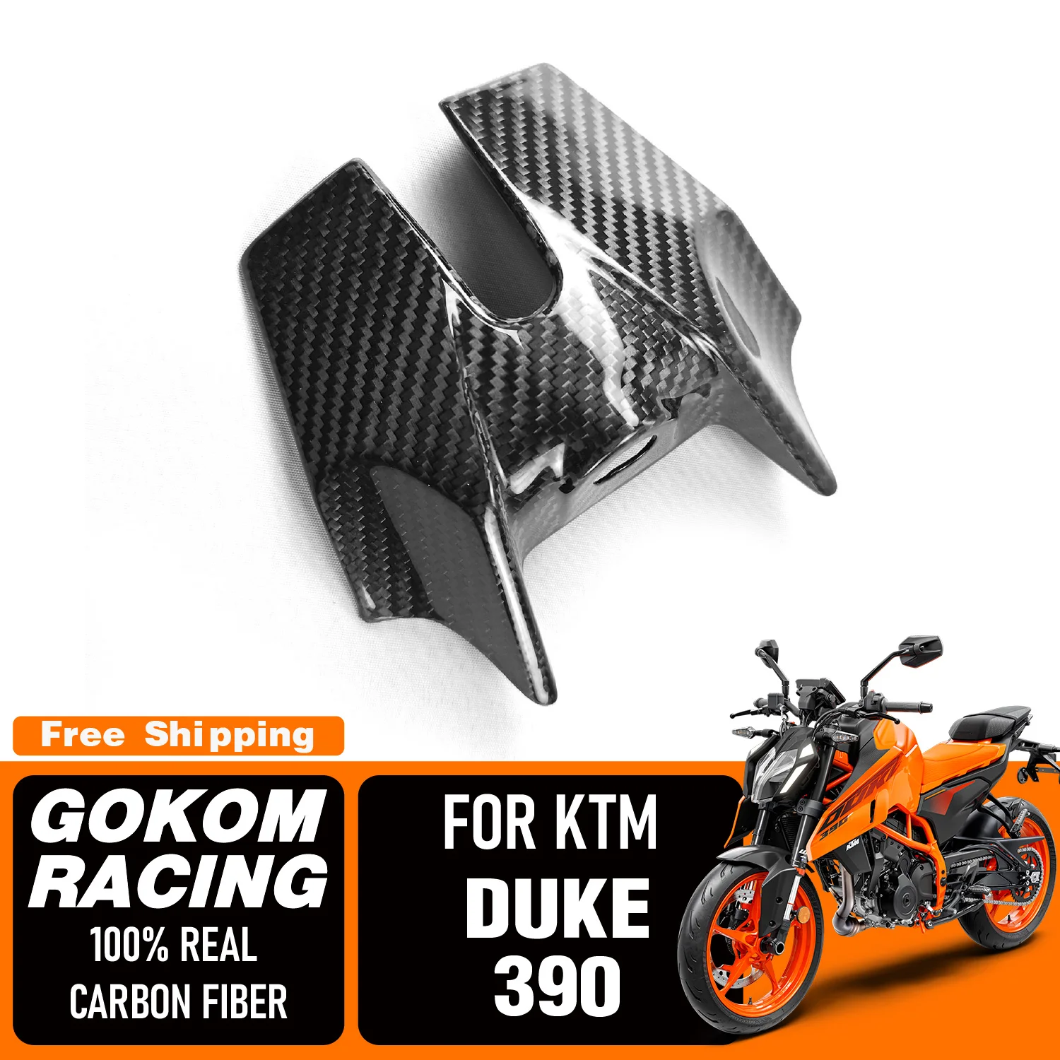 

Gokom Racing For KTM DUKE 390 KEY CHAIN GUARD COVER COWLING FAIRING 100% REAL CARBON FIBER MOTORCYCLE ACCESSORIES