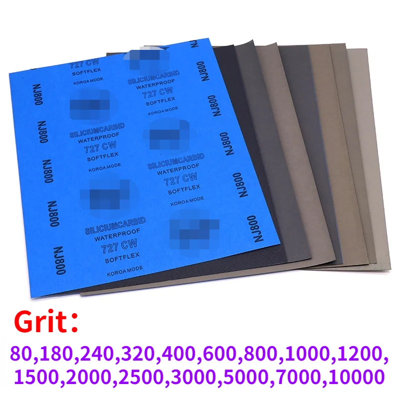 80 Grit Sandpaper – 100 Pack, 9x11 In, Wet Or Dry Use - Foto 7