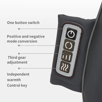 Car Massage Cushion Fast Shipment  Electric Heating Kneading Shiatsu Thai Massage Back Waist Massager 3D design Kneading Heads 3
