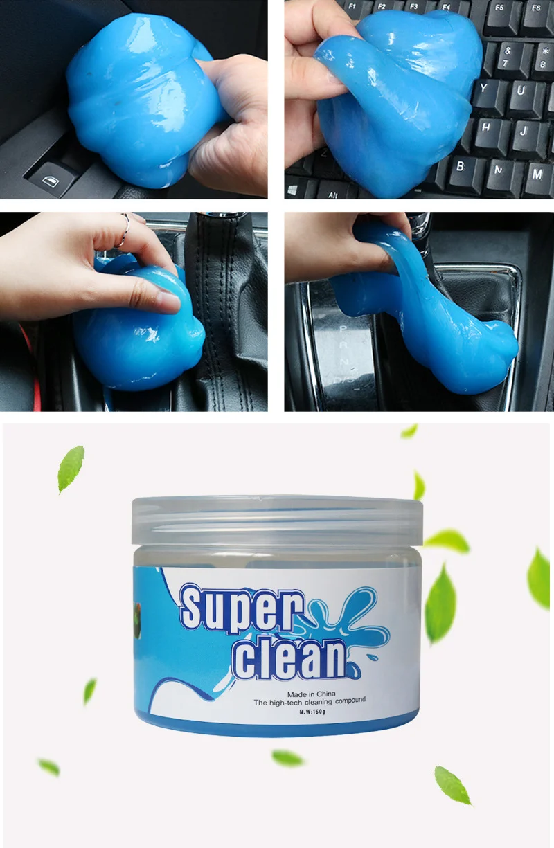 Car Soft Super Cleaning Gels Clay Removal Putty Dust Cleaner Glue Kit Tool  Mud For Air Vents Keyboard Laptop Interior Accessoriy - AliExpress