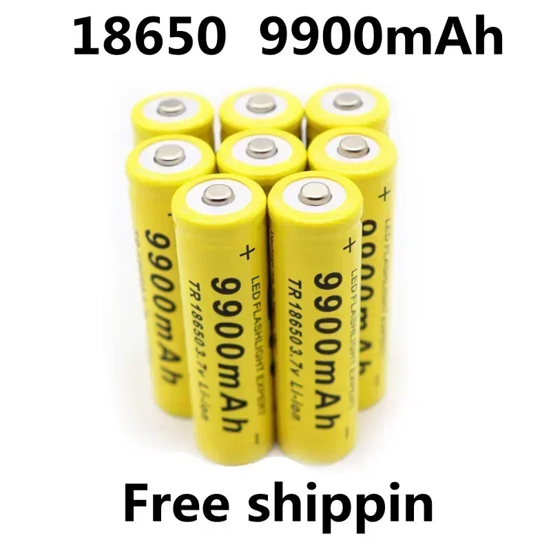 1-20pcs/Lot 18650 3.7V 9900mAh rechargeable liion battery for Led flashlight Torch