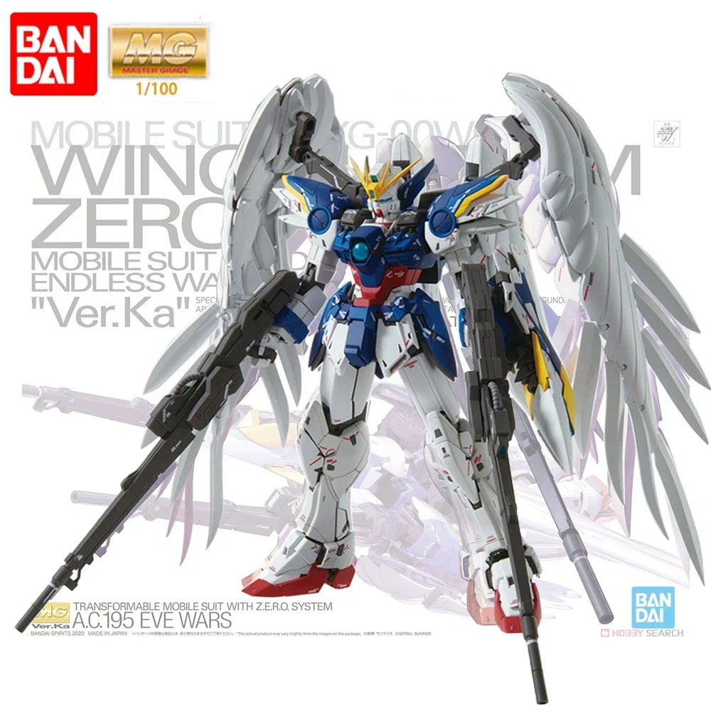 Original Bandai Gundam Anime Figure MG 1/100 Wing Gundam
