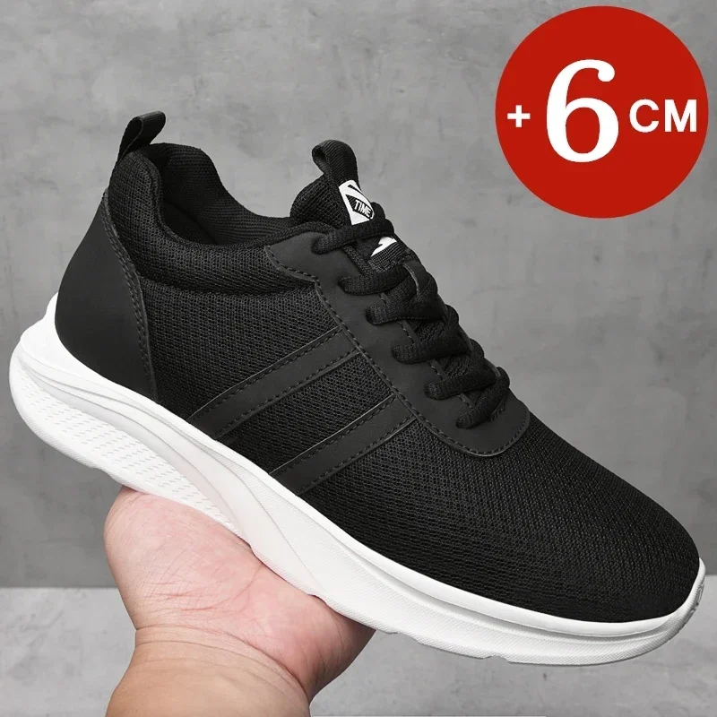 

New lift men sneakers elevator shoes height increase shoes for increasing shoes Man increase shoes 6cm casual sports