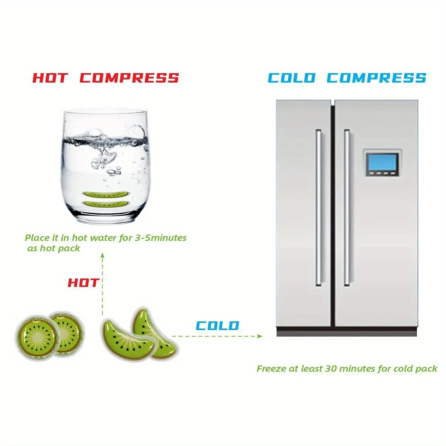 Gel Ice Pack Reusable Cooling Eye Pads and Under Eye Patche Eye Hot Cold Treatment Pack for Redness Pain Relief and Eye Relax