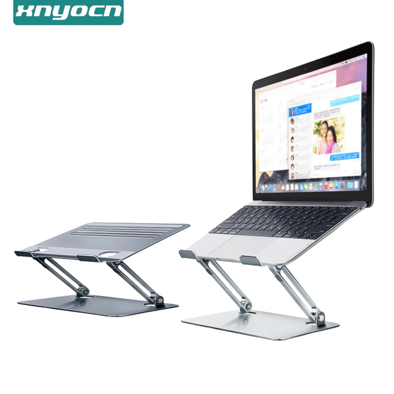 Alumínio Portátil Suporte de Mesa para Notebook Macbook ar 13 16 Ipad Pro Dell hp Samsung Xiaomi Huawei Tablet Base Acessórios