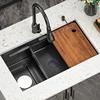 Nano Single Bowl Kitchen Sinks Kitchen Sink Undermount High-end Handmade for Kitchen Sink, Bar Sink or Outdoor Sink 1