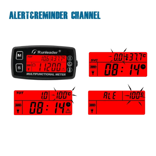 Contaore Digitale Yooreal - Per Motori Benzina, Trattori, Motoseghe