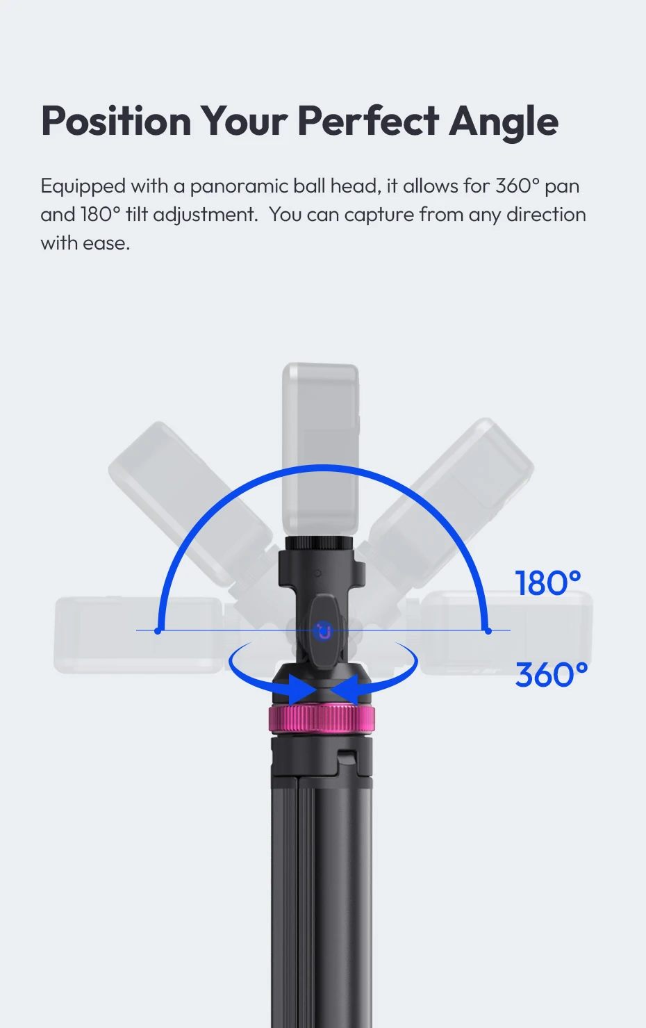 Quick-Release Light Stand Ground Tripod Stand for with Cold Shoe Mount Max Load