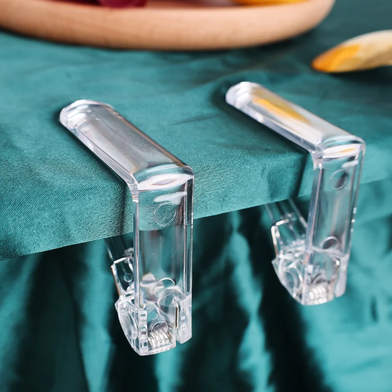 Table Cloth Clips 5/1PCS Transparent With Spring For Wedding Party Home