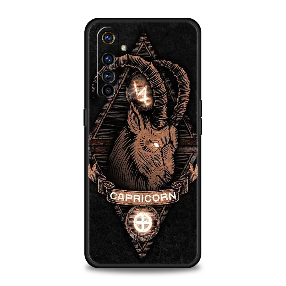 Zodiac-Inspired Protective Case for Realme - Aries, Leo, Libra, Pisces, Virgo Design