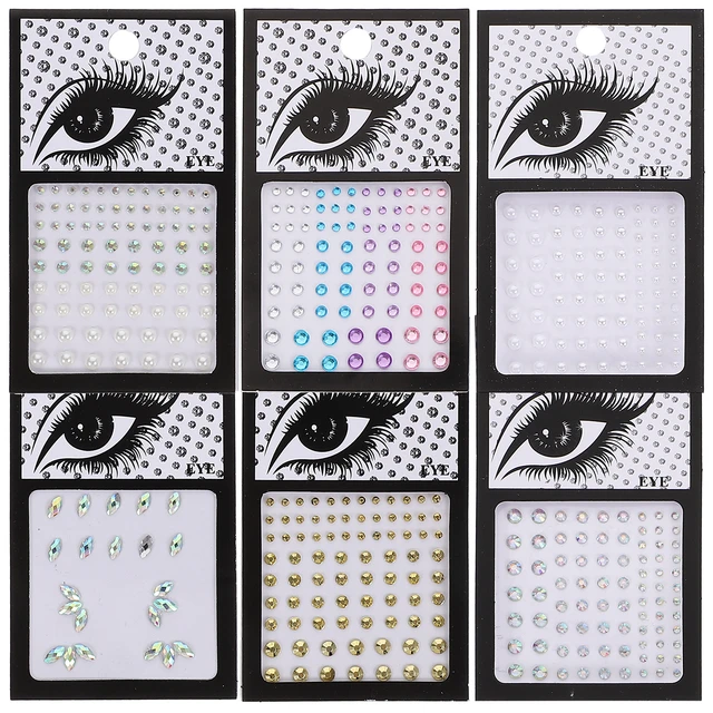 6 Sheets face jewels Face Jewels Stickers Face Stickers Jewels
