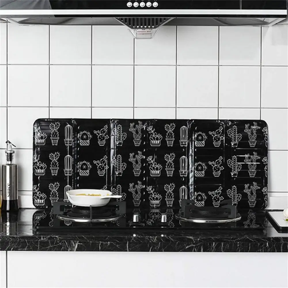 Description Picture 4 of itemAnti-Splashing Stove Oil Baffle Plate Aluminum Kitchen Cooker Shield Cooking Frying Oil Splash Guard Microwave Oven Covers