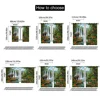 2pcs, spring summer Curtains Rainforest Adventure Wind Semi-Sheer Curtains Polyester Woven Decorations Outdoor for Bedroom, 4