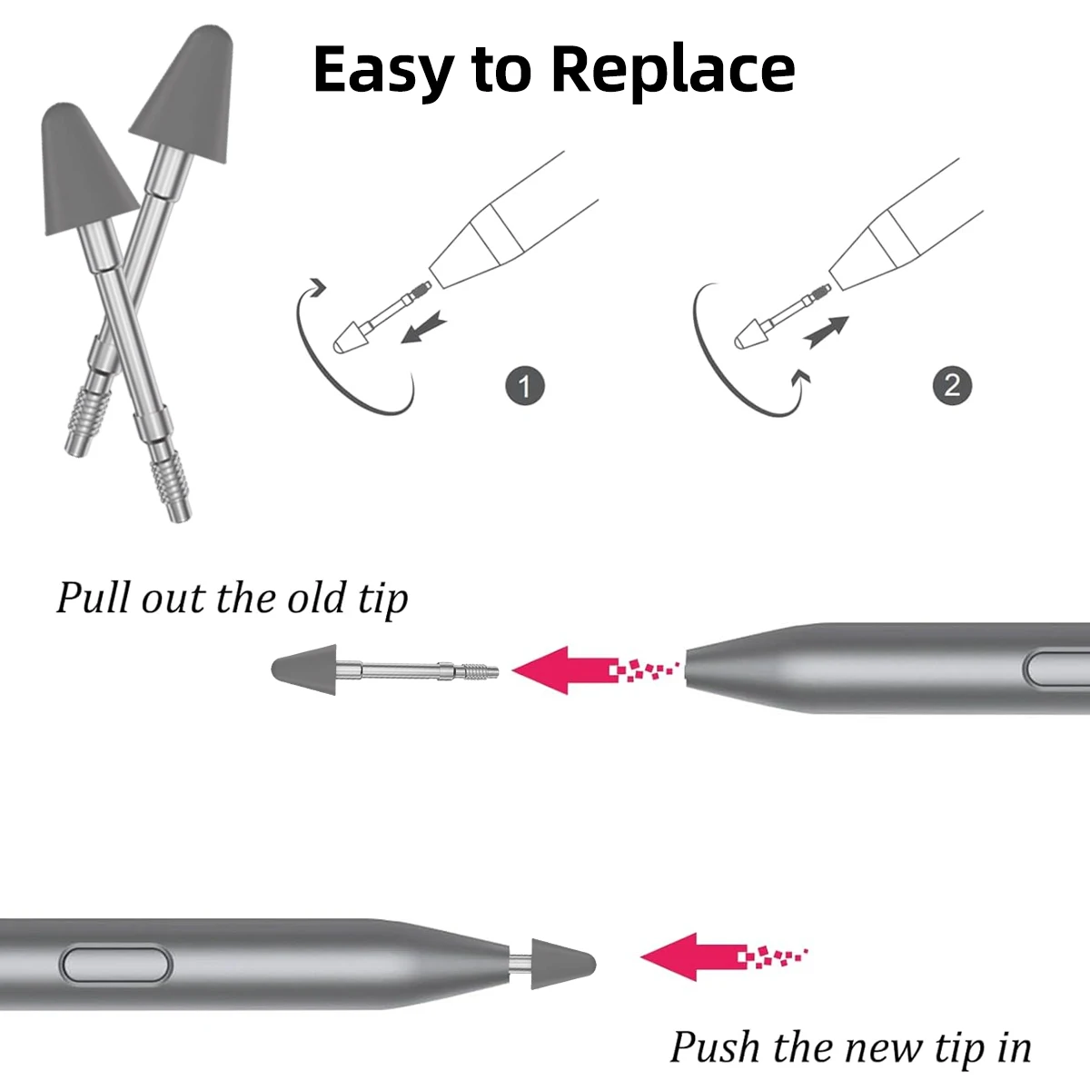 Enhanced Stylus Replacement Nibs