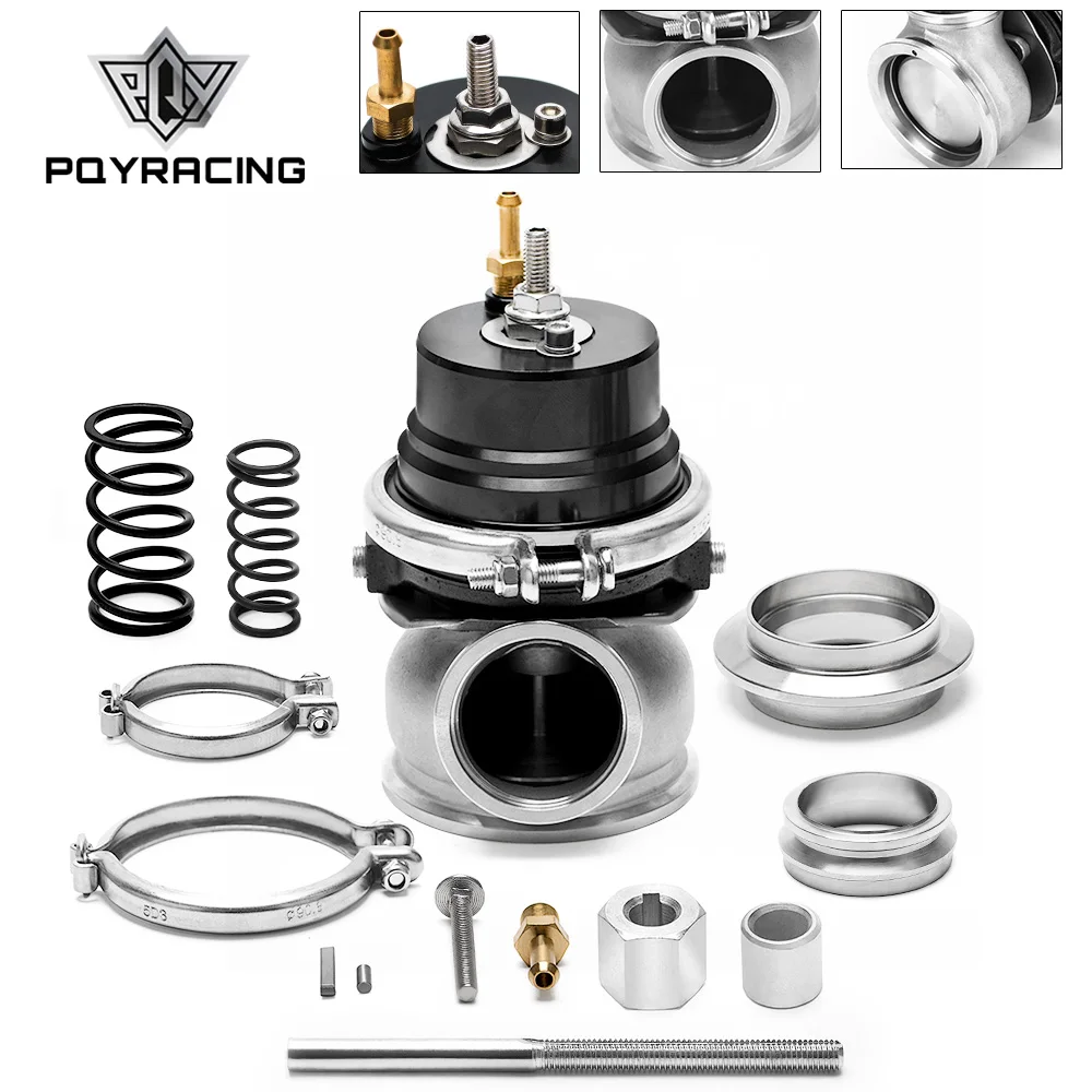 60mm Wastegate Turbo External Kit V-band Flange Clamp Universal Turbo External Waste Gate For Manifold 5891BK