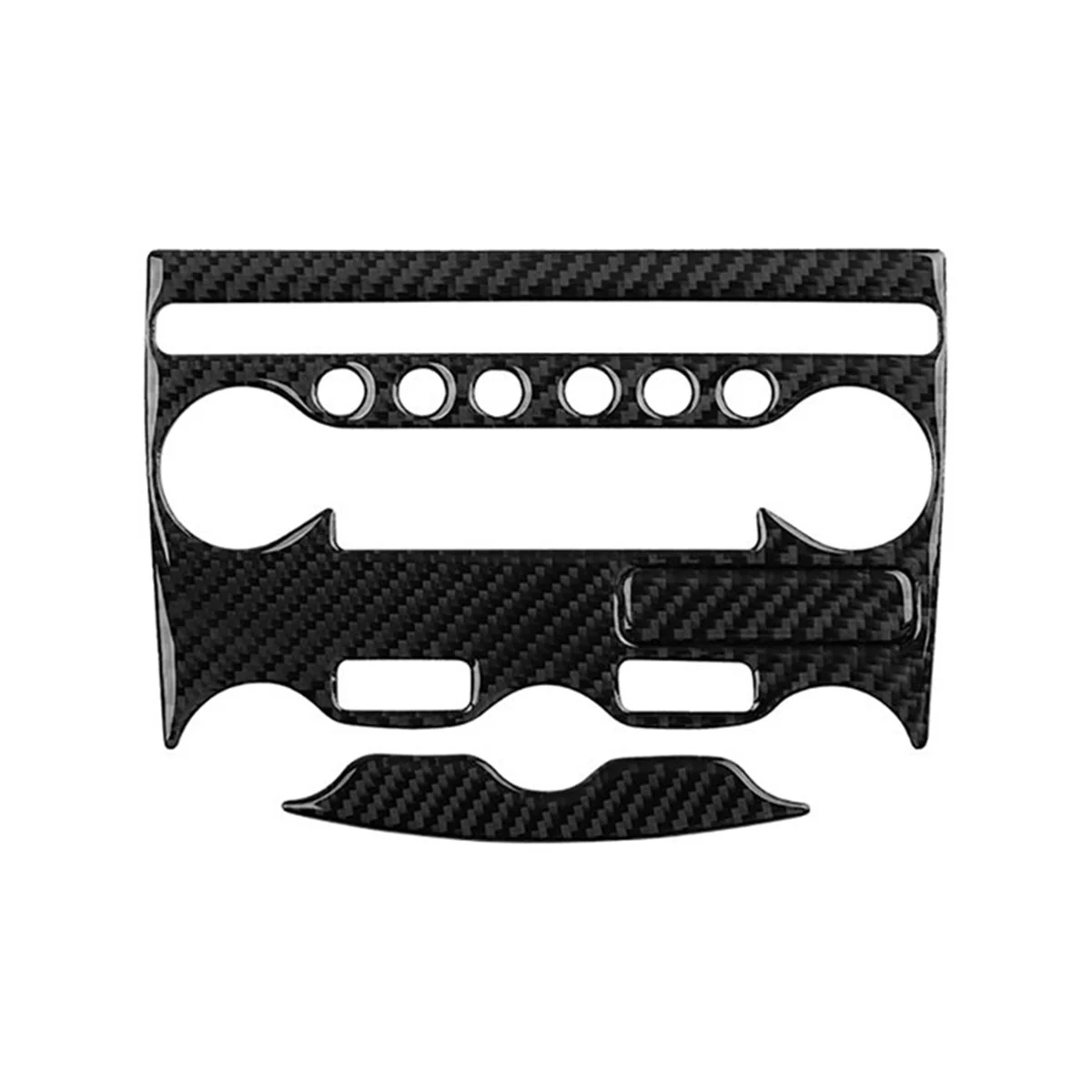 

Автомобильная внутренняя консоль из углеродного волокна кондиционер мультимедийная Регулируемая панель Крышка отделка для 370Z