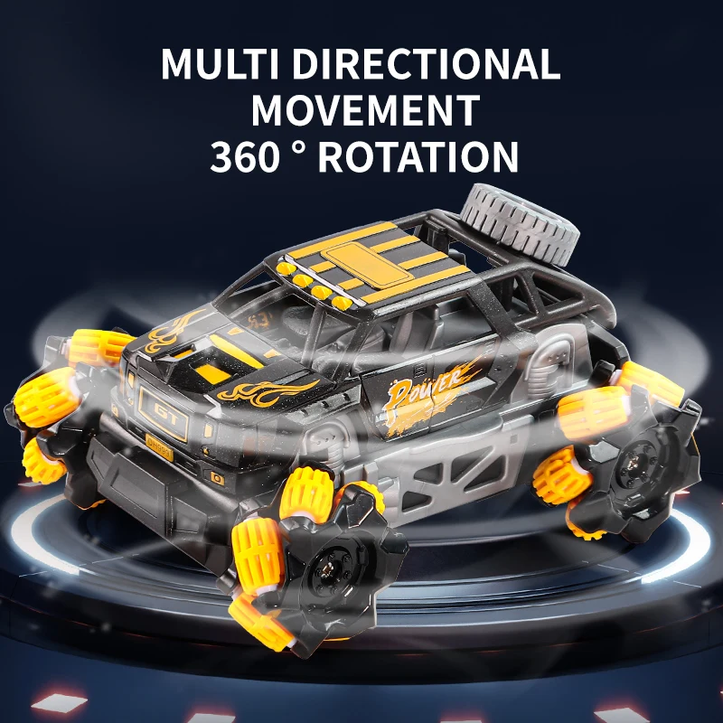 Gesture sensing children's toy remote control car 2.4G four-wheel drive one click demonstration float off-road deformation remot 4