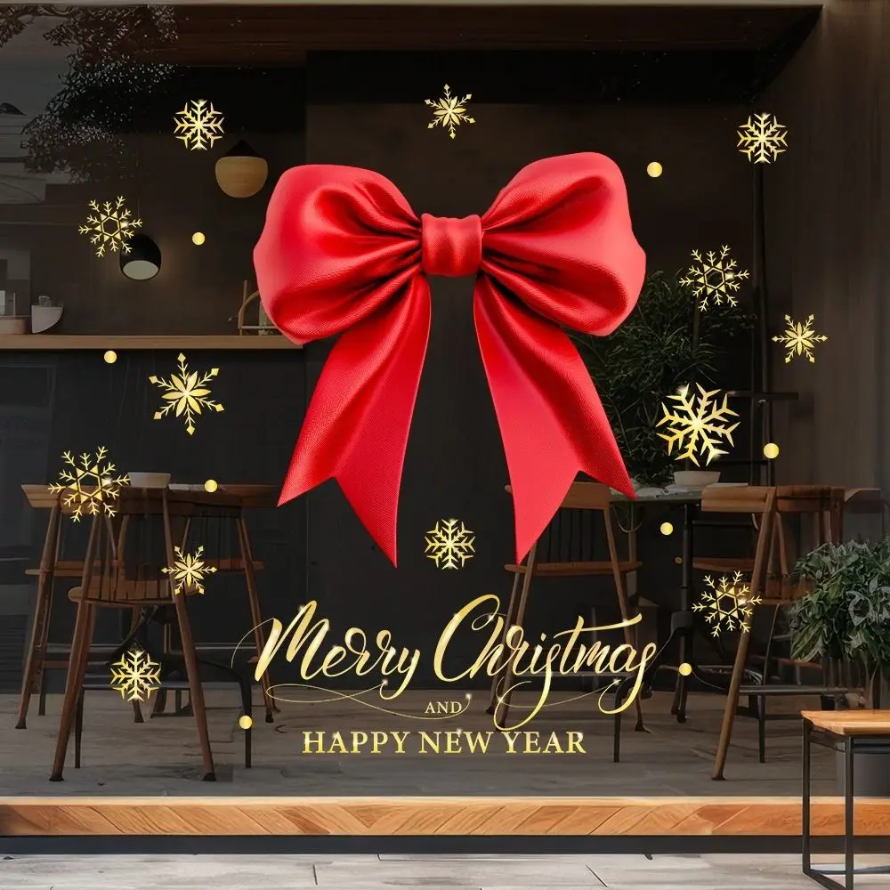 Reusable PVC Christmas Window Stickers for Home Decor