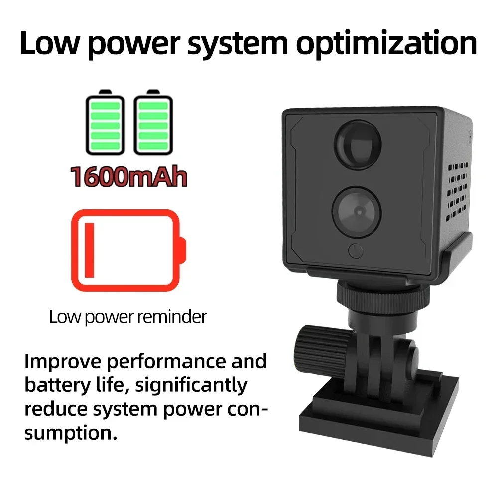 PEGATAH Mini Wifi Security Camera 2MP Hidden IP Camera 1600mAh Big Battery Low Power Voice Intercom CCTV Camera Okam APP