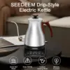 Gooseneck Electric Kettle 1200W Electric Tea & Coffee Kettle with Four Heating Modes Rapid Heating,±1℉ Temperature Control, 6