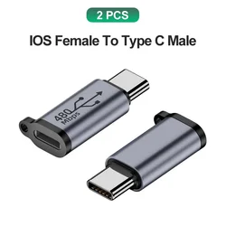 Universal USB - C Adapter Set for Versatile Charging and Connectivity (2x ISO Female to C)