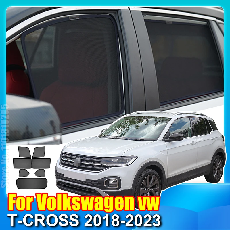 Per Volkswagen Vw T-Cross 2018-2023 T Cross Magnetic Parasole Car Shield Parabrezza Anteriore Tenda Parasole Laterale Posteriore Visiera
