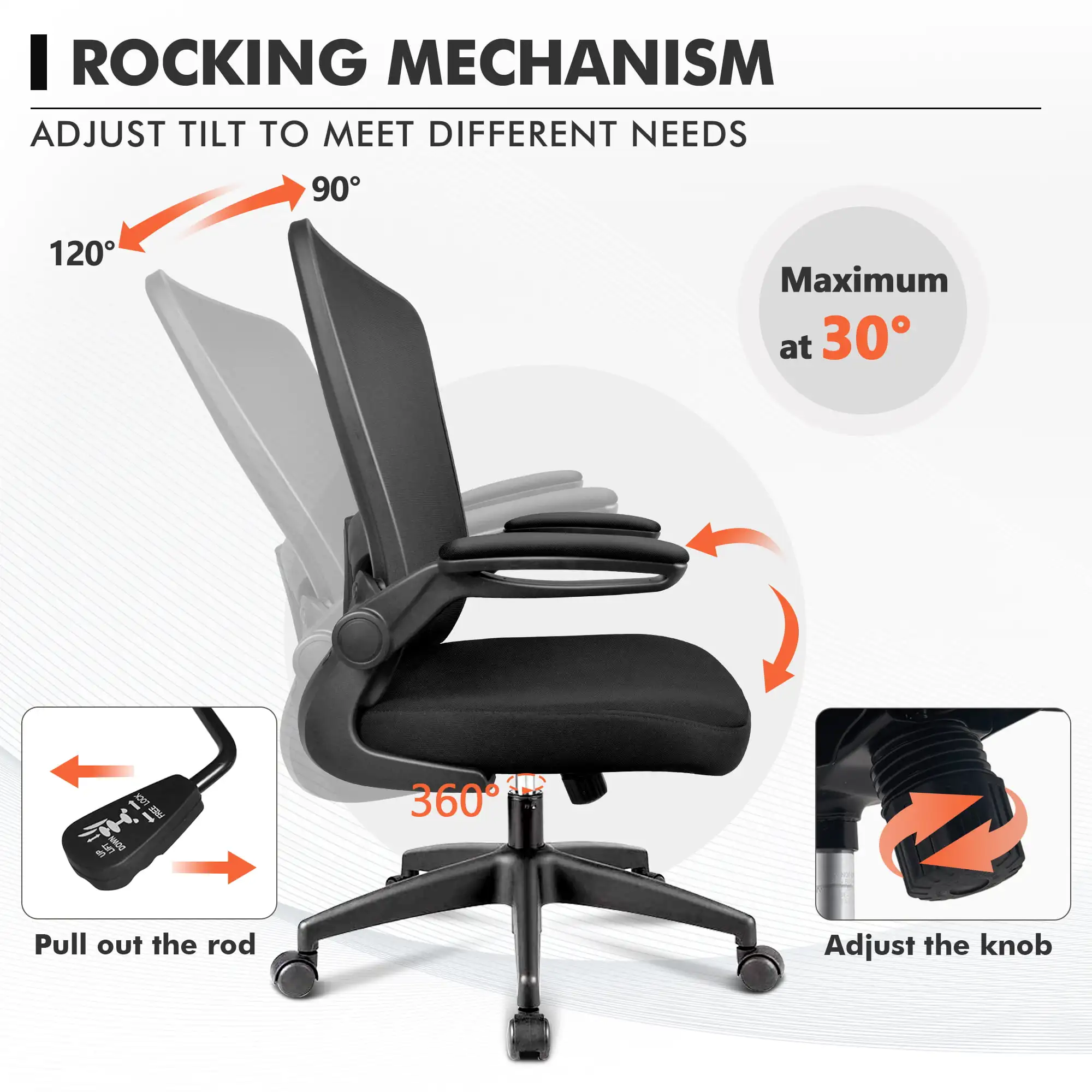 FelixKing Office Chair, Ergonomic Desk Chair with Adjustable Height and Lumbar  Support Swivel Lumbar Support Desk - AliExpress