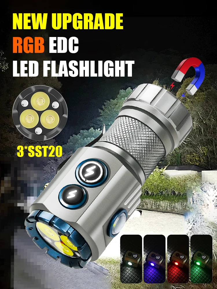 Linterna LED Alta Potencia - Mini Potentes 2000 Lúmenes Antorcha