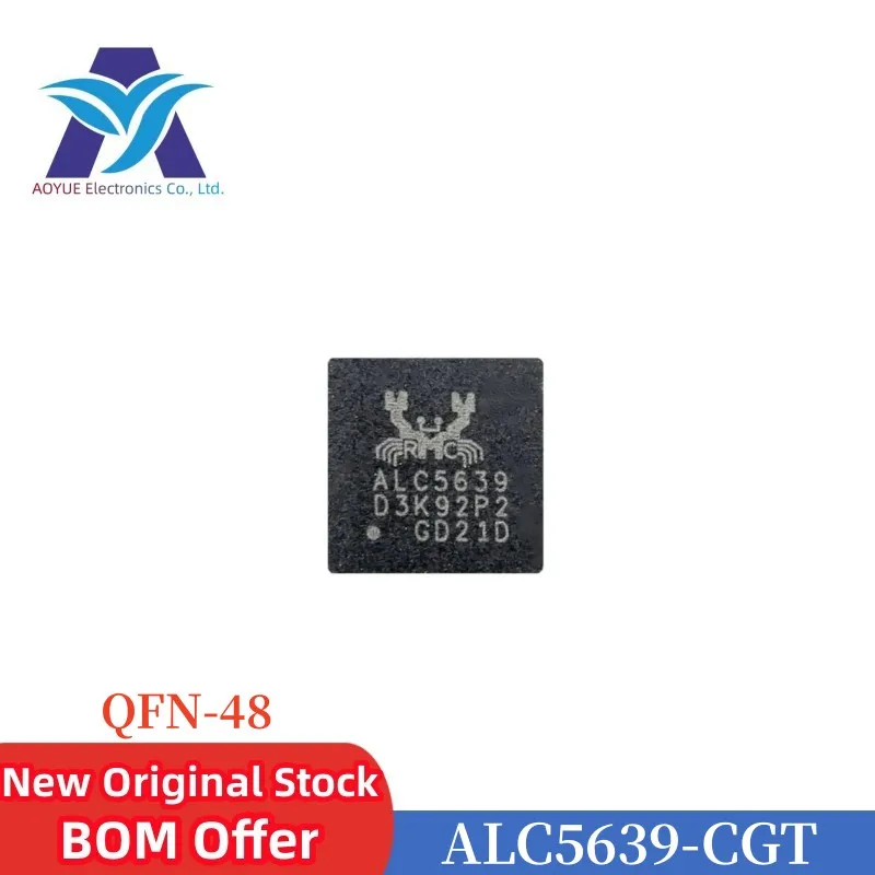 Alc5639 Alc5639-Cgt Per Nintendo Switch Realtek Audio Codec Pacchetto Qfn48 Switch Scheda Audio Ic Chip Nuovo Di Zecca