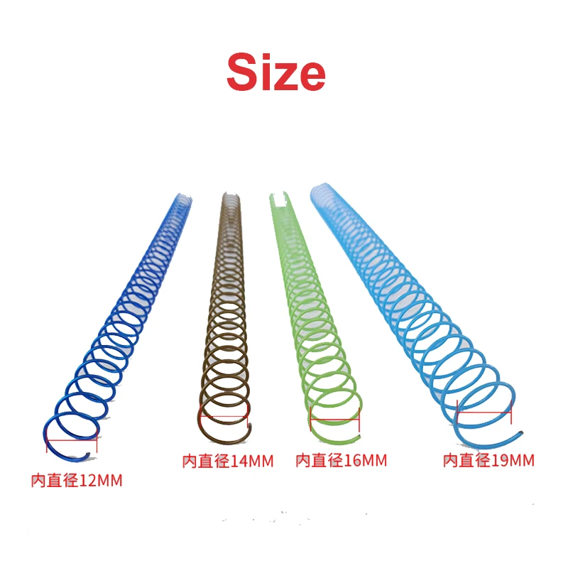 20pcs Single-coil Binding Coil Hole Single-coil Ring Color Binder Rings Binder Notebook Spiral Iron Book Binding Metal Rings