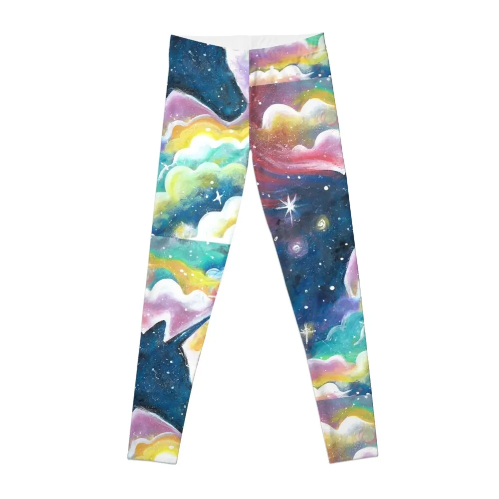 

Dark Galaxy Unicorn Leggings gym wear Fitness's gym clothes Womens Leggings