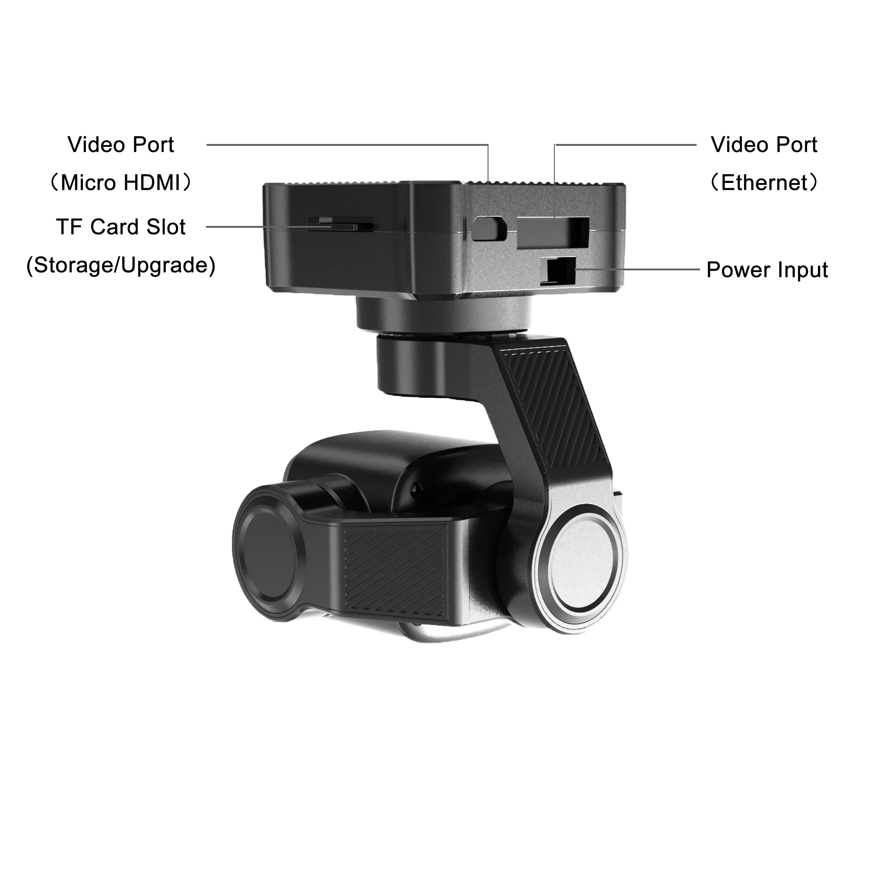 SIYI A8 ̴ Ʈ HD    ī޶, 1/1.7 ġ  , 95g 淮, 55x55x70mm, 4K, 8MP, 6X