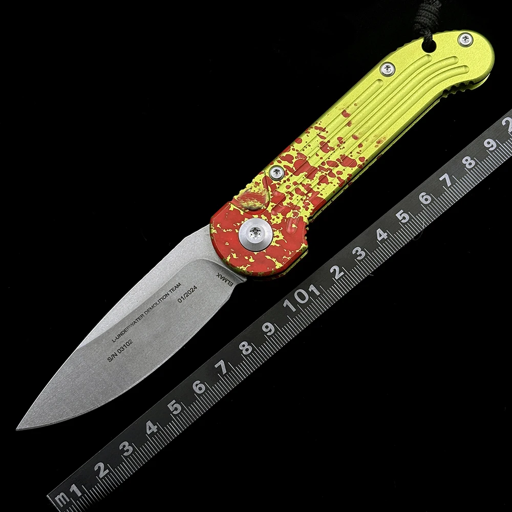 MICRO 1135-10 LUDT Automatic Folding Knife Outdoor Camping Hunting Pocket EDC Tool Knife