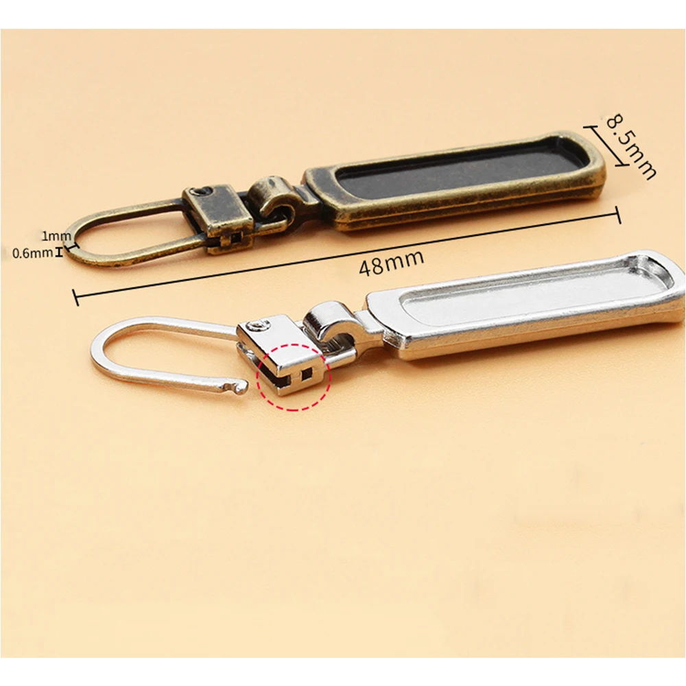 5PCS Metal Zipper Pull Tab Removable Repair Down Jacket Bag Shoes Small Hole Special Zipper Head Pull Drop Accessories