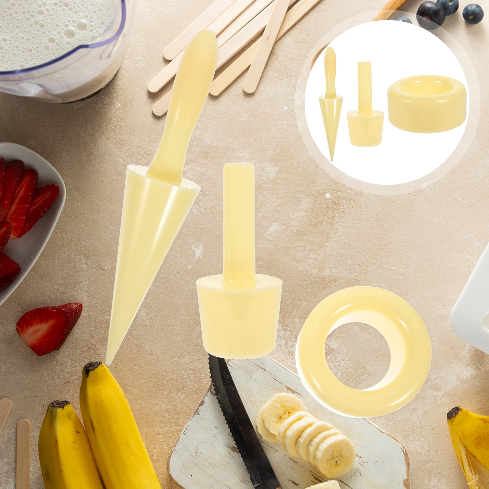 

Ice Cream Cone Mold Waffle Cones Waffles Egg Roll for Dessert Roller Plastic Supplies Rollers Bread Making Tools