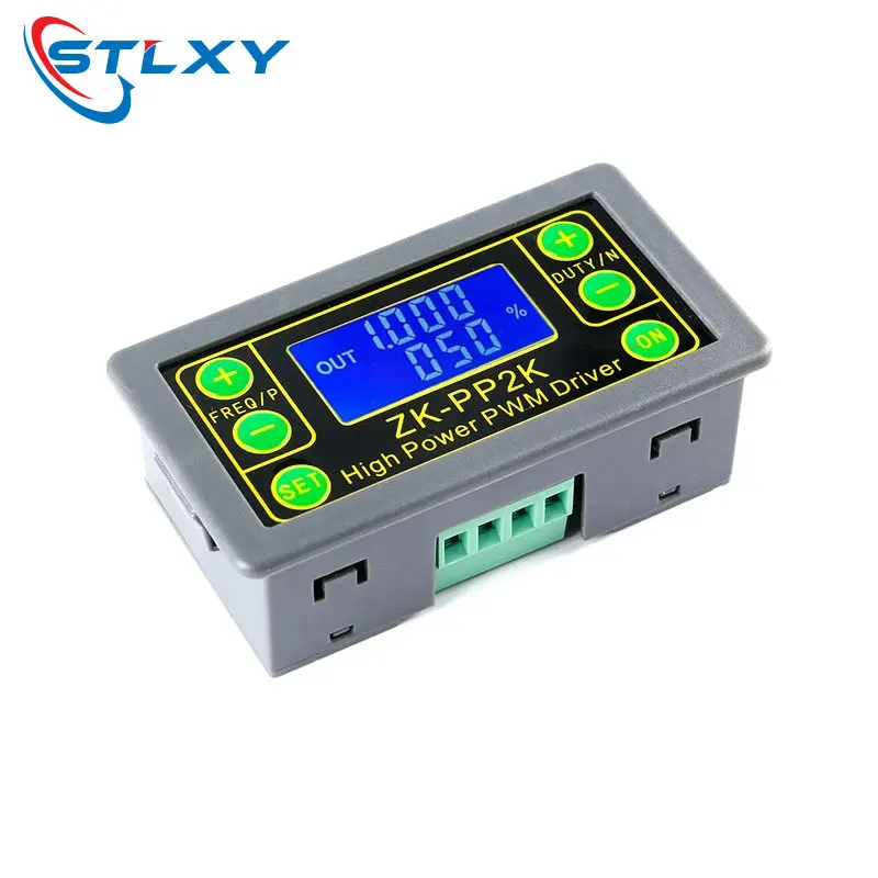 ZK-PP2K PWM DC 3.3~30V 12V 24V Motor Speed Controller regulator 8A 150W Adjustable LED Dimmer Pulse Frequency Duty Ratio