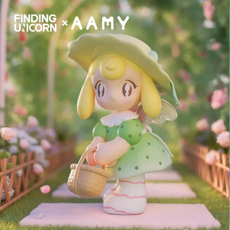 Finding Unicorn AAMY Picnic With Butterfly Series   Kawaii Model Designer Doll Blind Box Mystery Box Toy Cute Action Anime Figur