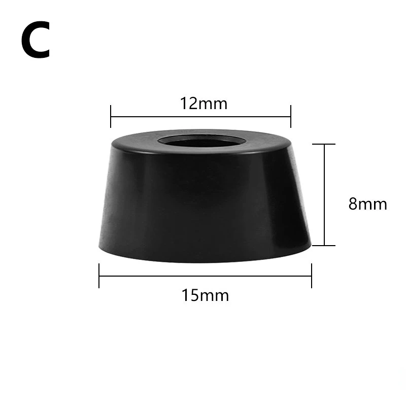 Description Picture 5 of item8pcs Speaker Cabinet Furniture Chair Table Box Conical Rubber Foot Pad stainless steel Stand Shock Absorber Skid Resistance