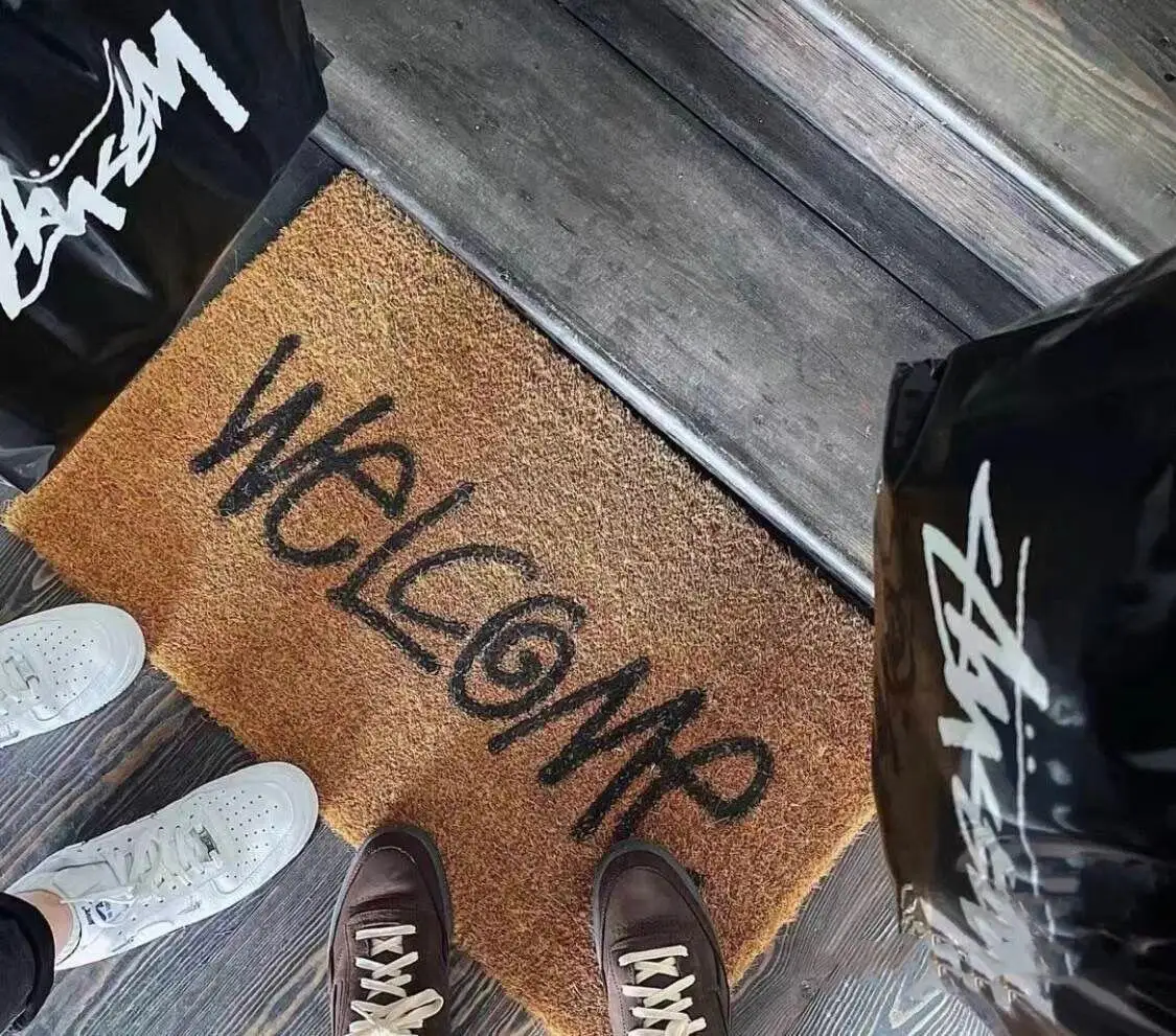 Stu-ssy Welcome Doormat Entrance Hallway Rectangle Printed Non 