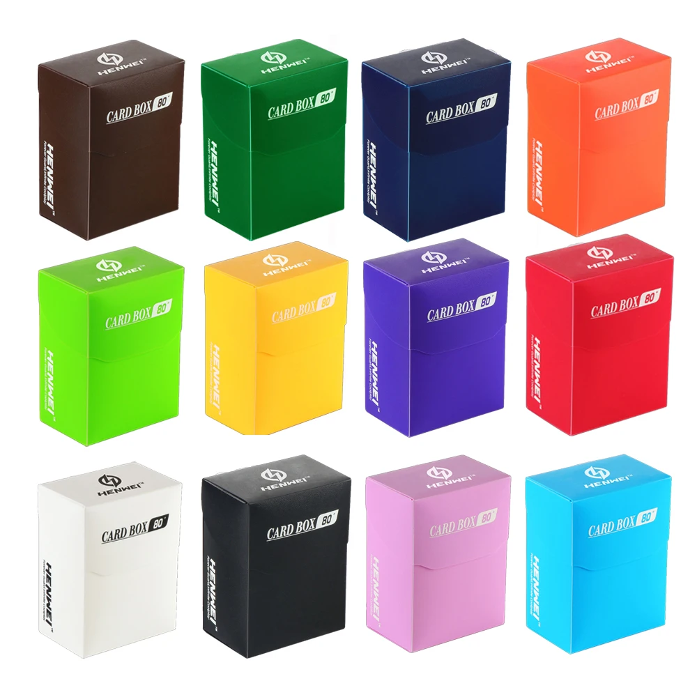 Premium 80+ Card Capacity Deck Organizer Box with Divider