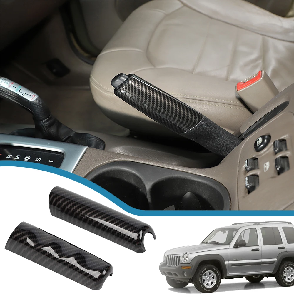

Car Handbrake Decoration Cover Four Wheel Drive Handle Stickers Trim for Jeep Liberty 1999-2007 Interior Mouldings Accessories